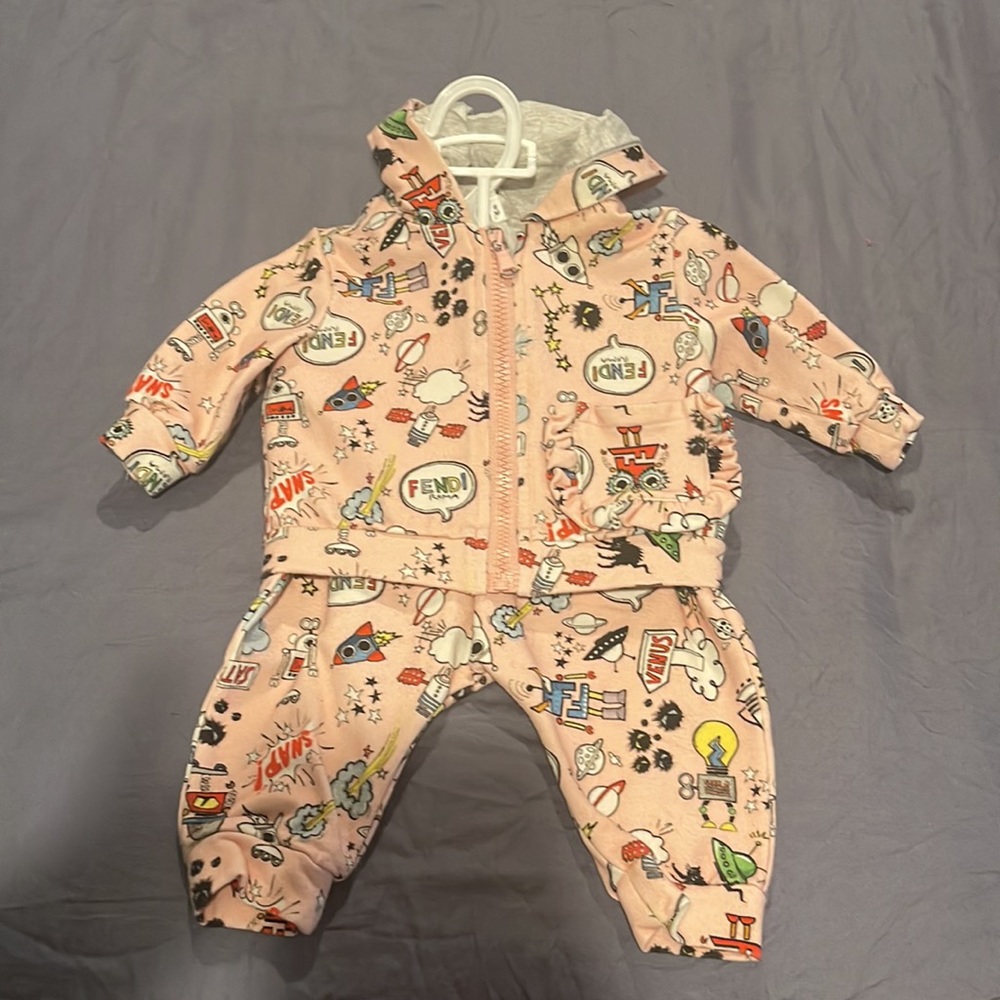 Fendi print tracksuit -infant-